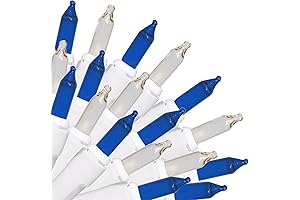 Brite Star Blue and White Christmas Lights - Festive Twinkles for Your Holiday Decor