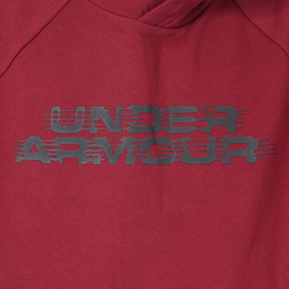 Under Armour - Mens Rival FLC Txtr Cg Hoodie, Color Cardinal (625), Size: Large - Image 9