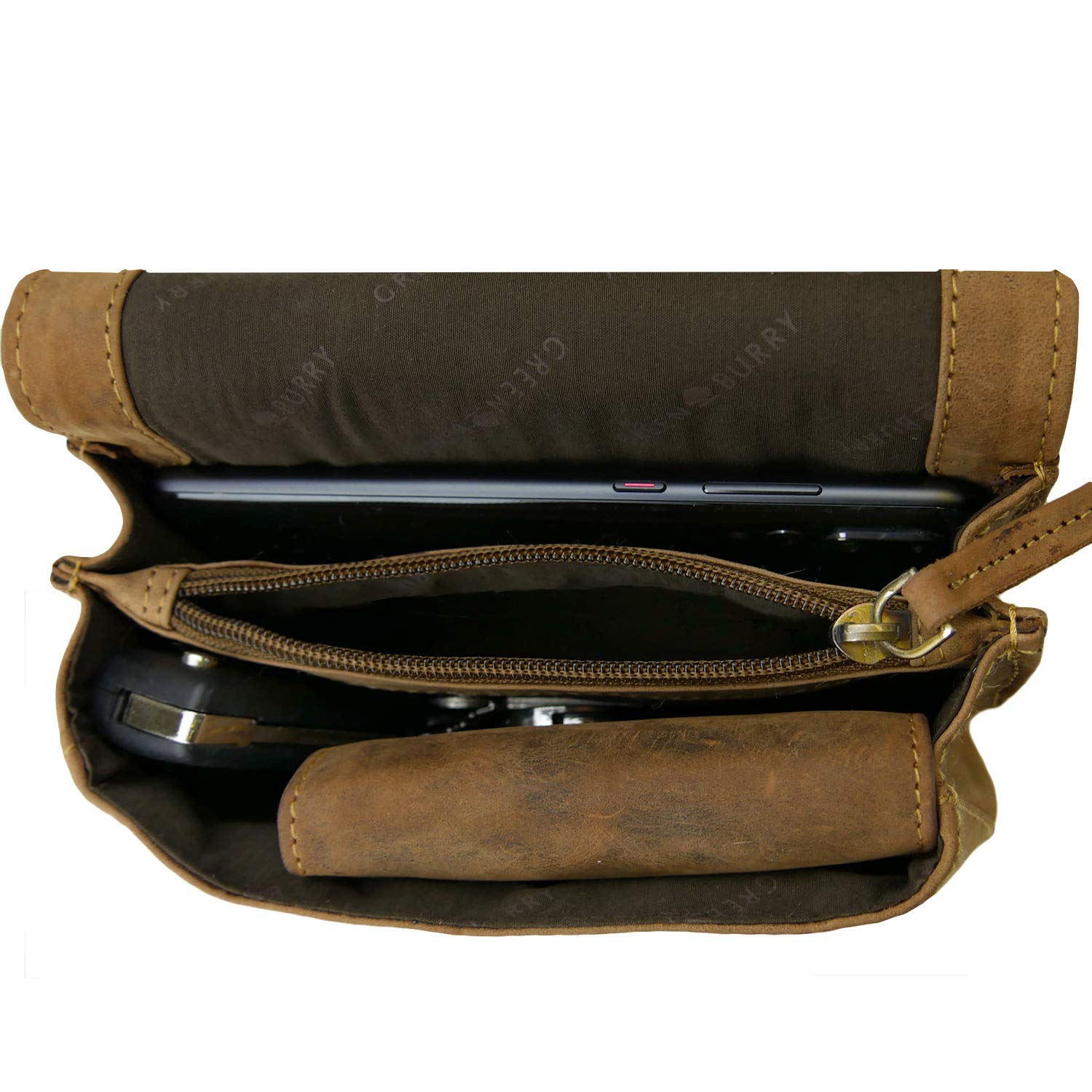 Greenburry Vintage Leder Gürteltasche Seitentasche Bauchtasche Hüfttasche 1755M-25