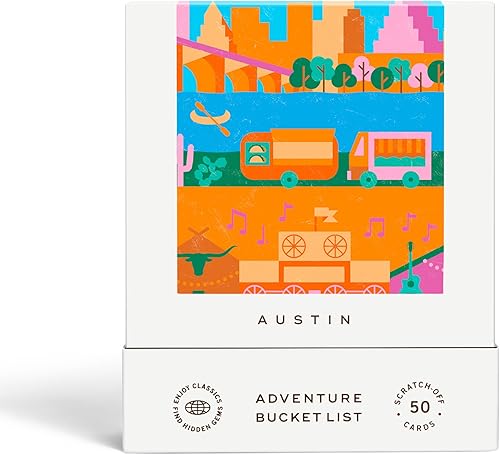 Miniatura 11 de Reach International Outfitters Lista de Aventuras de Texas: 50 Tarjetas para Rascar para Actividades al Aire Libre, Atracciones Turísticas y Viajes