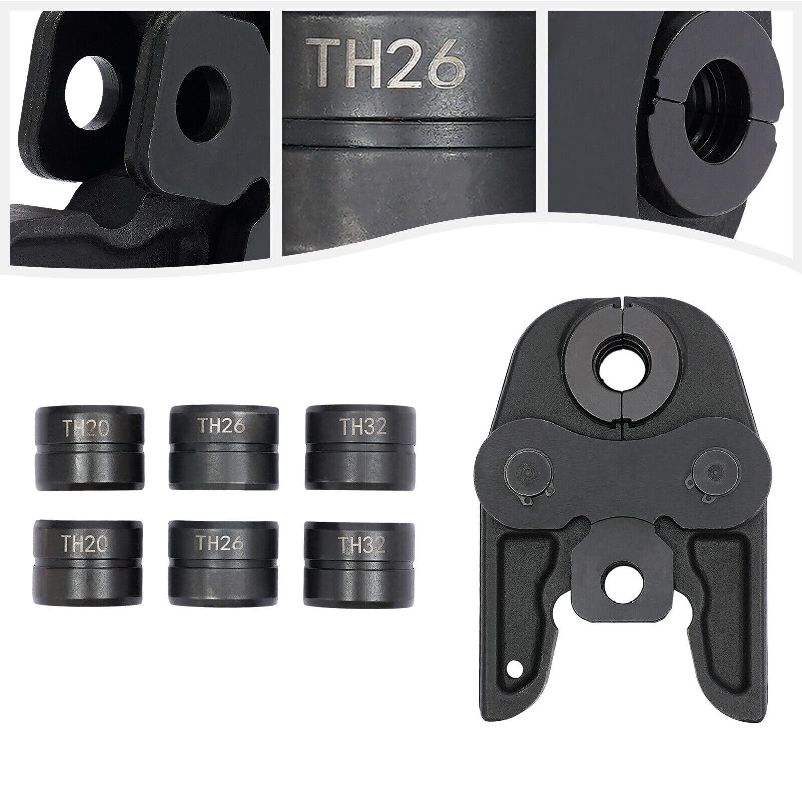 TH16/20/26/32 Mm Matrices De Engaste Mordazas De Engaste Juego De Mordazas De Engaste Para Tubos 87593003