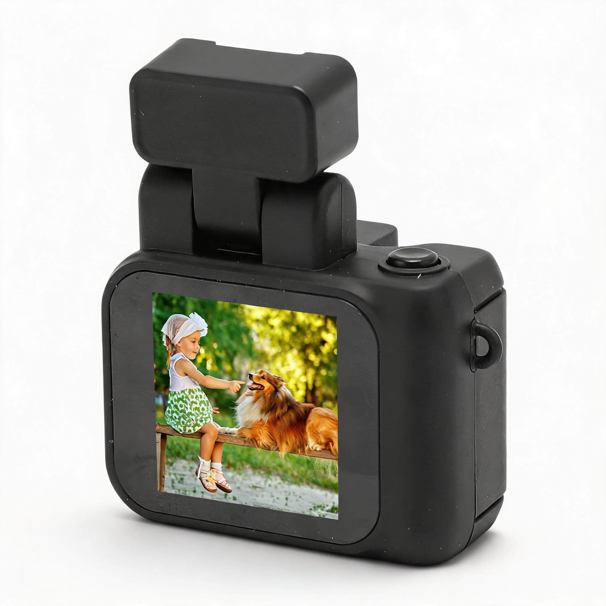 Kamera z Brelokiem, Kamera HD 1080P na Kciuk, Mała Kamera DV z Ekranem o Przekątnej 1,44 Cala, Automatyczne Nagrywanie w Pętli OTG, Etui z funkcją ładowania, Mały Aparat Cyfrowy,