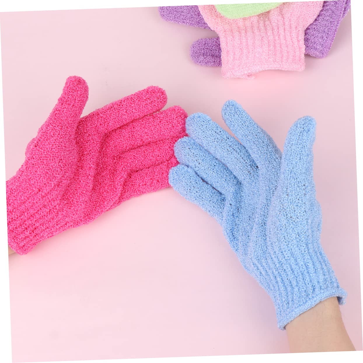 Baluue 30stücke Badehandschuhe für Peeling und Dusche Fünf-finger Körperpeeling und Rückenmassagehandschuh Strapazierfähige Duschhandtücher aus Hochwertigem Material