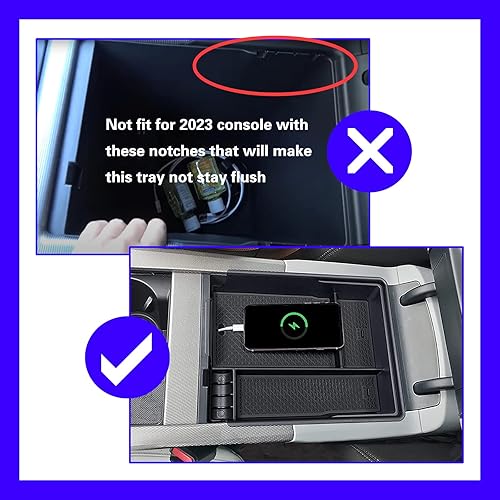 Miniatura 3 de Bandeja organizadora de consola central Palisade 2022 para Hyundai Palisade 2022-2020, caja de almacenamiento para reposabrazos Hyundai Palisade