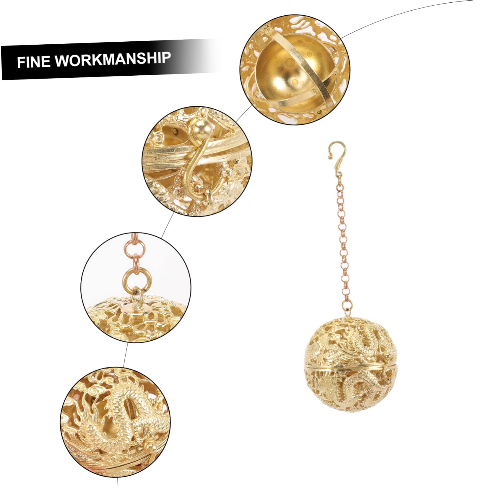 ABOOFAN 4 Piezas Bola de aromaterapia Regalos para Aniversarios Regalos Aniversarios Collar de Aceite Esencial difusor de Coche un Collar Collares Colgante de Aroma Decorativo Antiguo lob