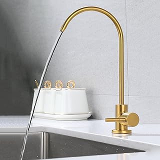 Cold Water Kitchen Tap Brushed Gold 1 Hole 36...,