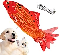 Vista 1 de Flopping Fish - Juguete eléctrico para perros y gatos, juguetes interactivos para mascotas para ejercicio de perros, reduciendo el estrés para gatos