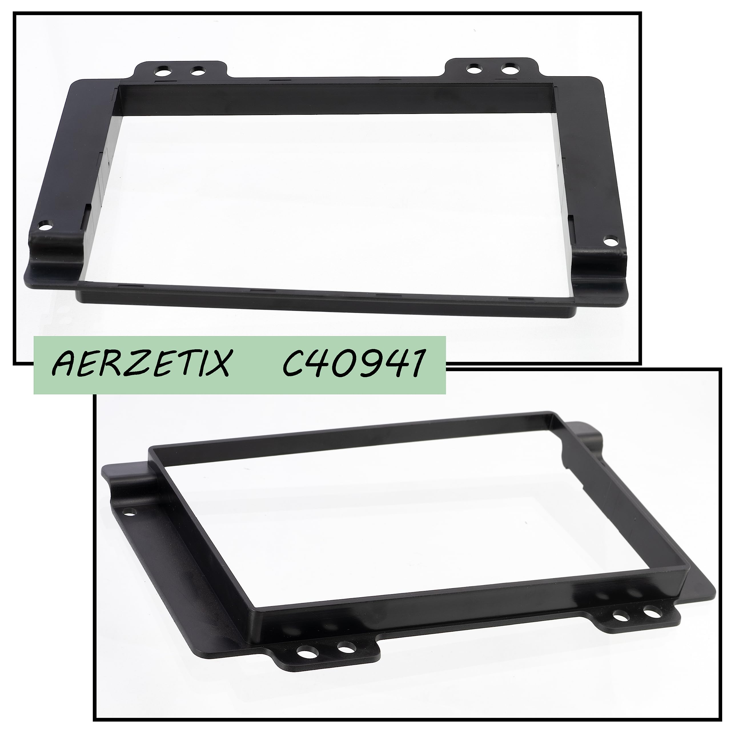 AERZETIX - C40941 - Marco Adaptador 2 DIN para Radio de Coche - en plástico - Compatible con Land Rover Freelander 2004-2007