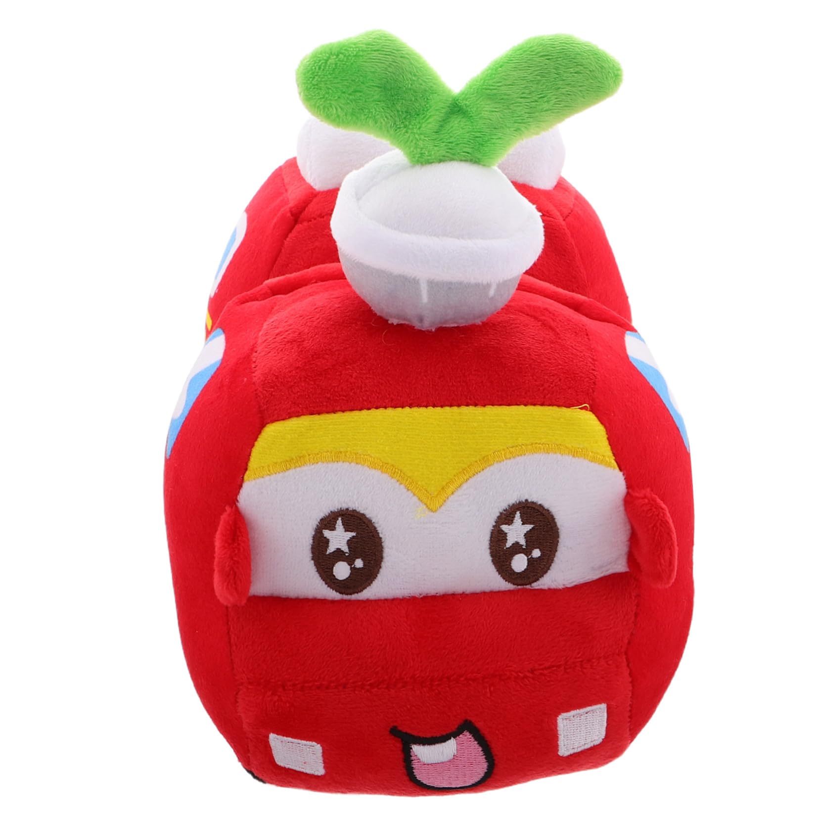 Peluche Camion dei Pompieri Rosso, Morbido, 20cm, per Bambini | Imbottitura in Cotone Pp, Stile Cartone Animato, per Camera da Letto, Regalo per Feste e Compleanni