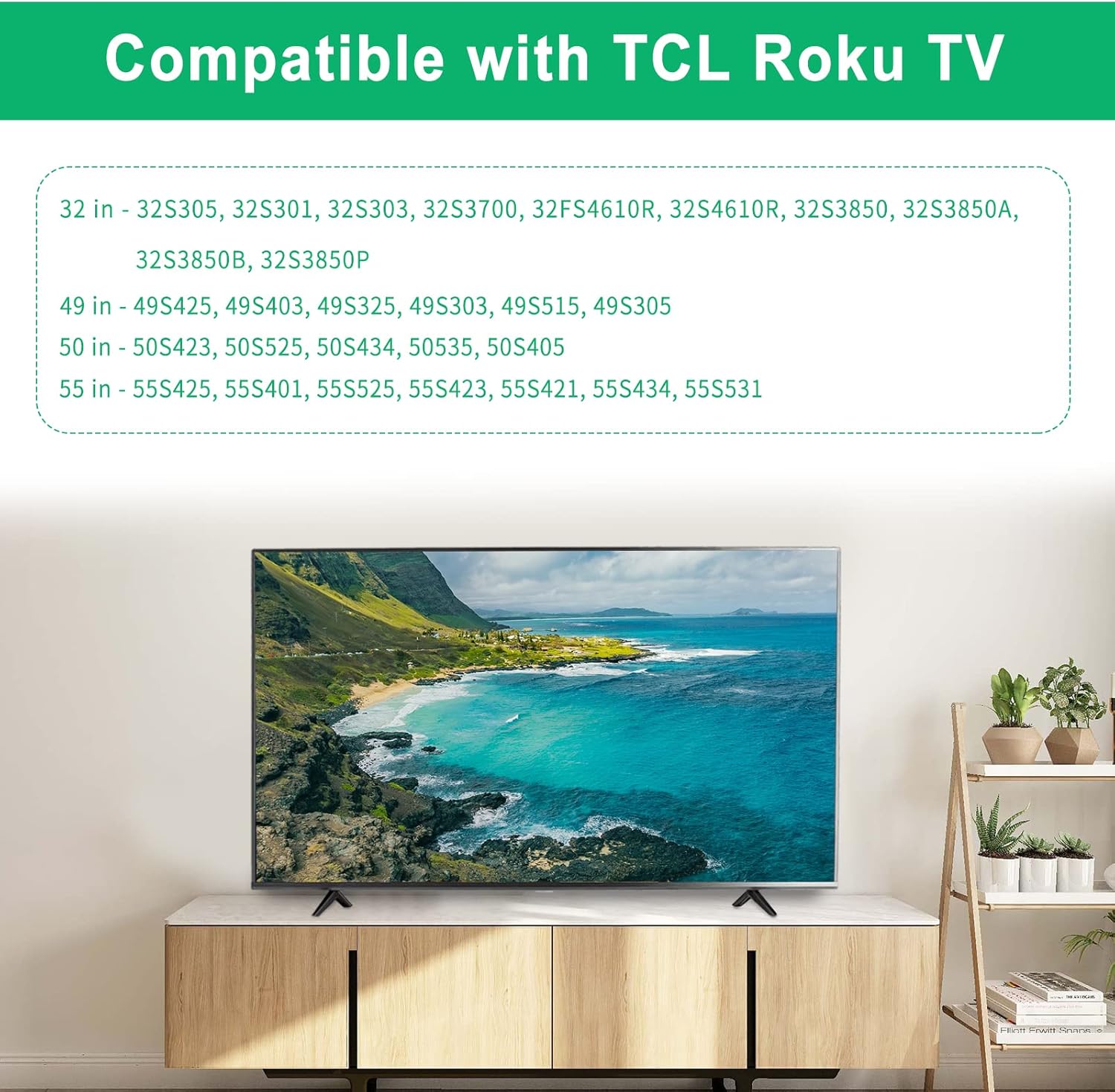 Buy TV Stand for TCL Roku Smart TV, TV Legs Stand Base Replacement Leg