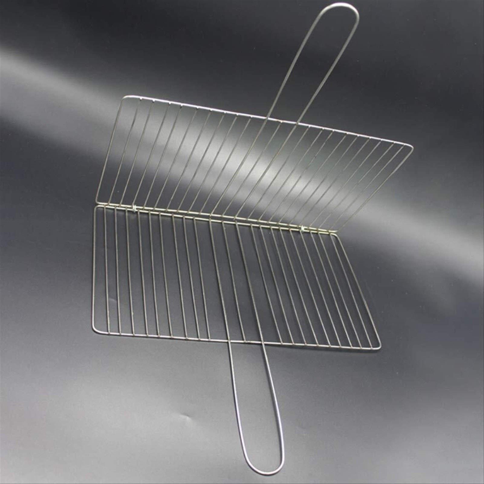 Cesta para parrilla, parrilla para barbacoa, Clip de malla for barbacoa, clip for pescado a la parrilla, clip for pescado for barbacoa, clip de red, electrodomésticos de acero inoxidable, férula recta