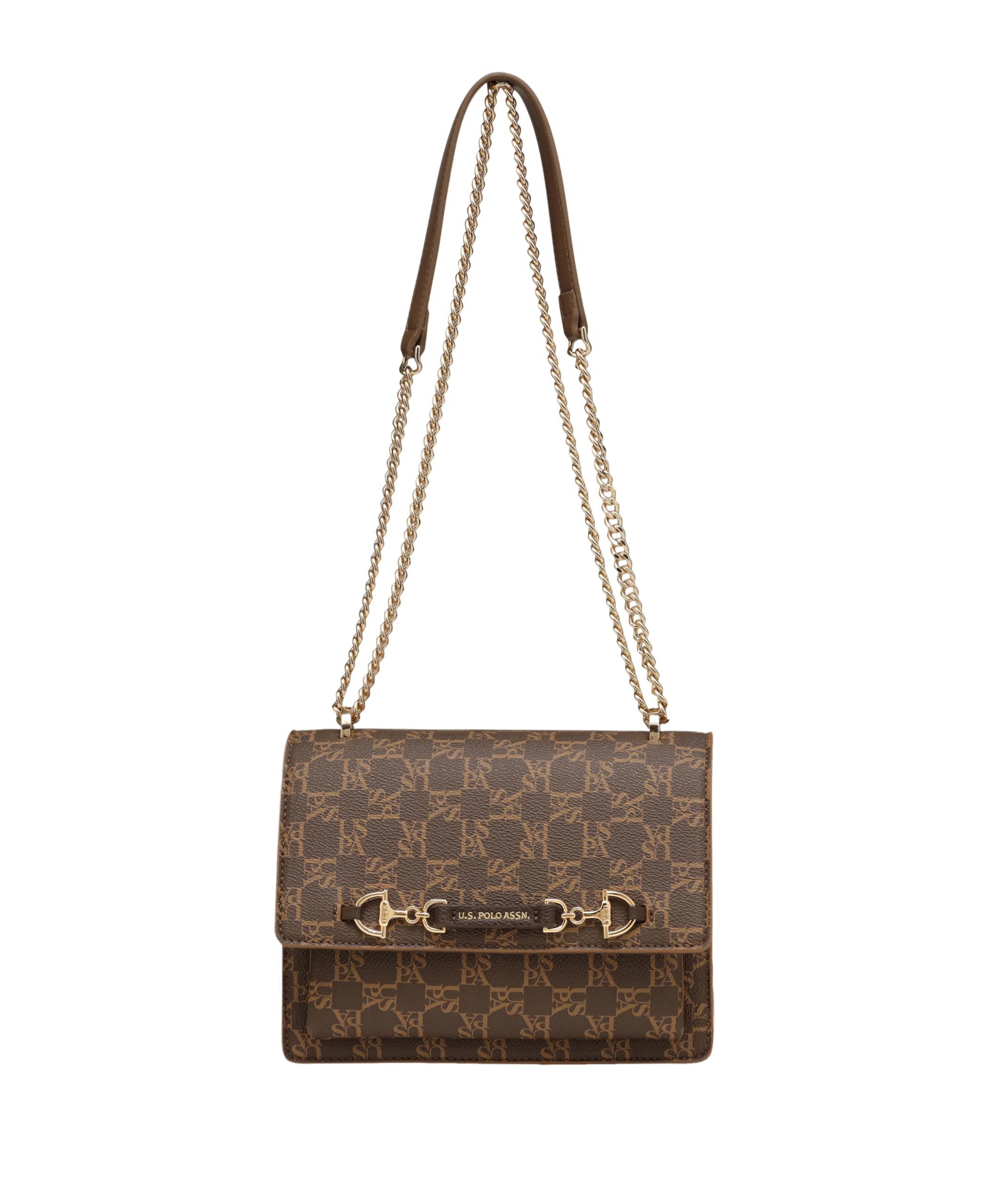 u.s. polo assn. U.S.Polo Assn. Women Cali Solid Handbag with Horsebit Hardware-picture-10