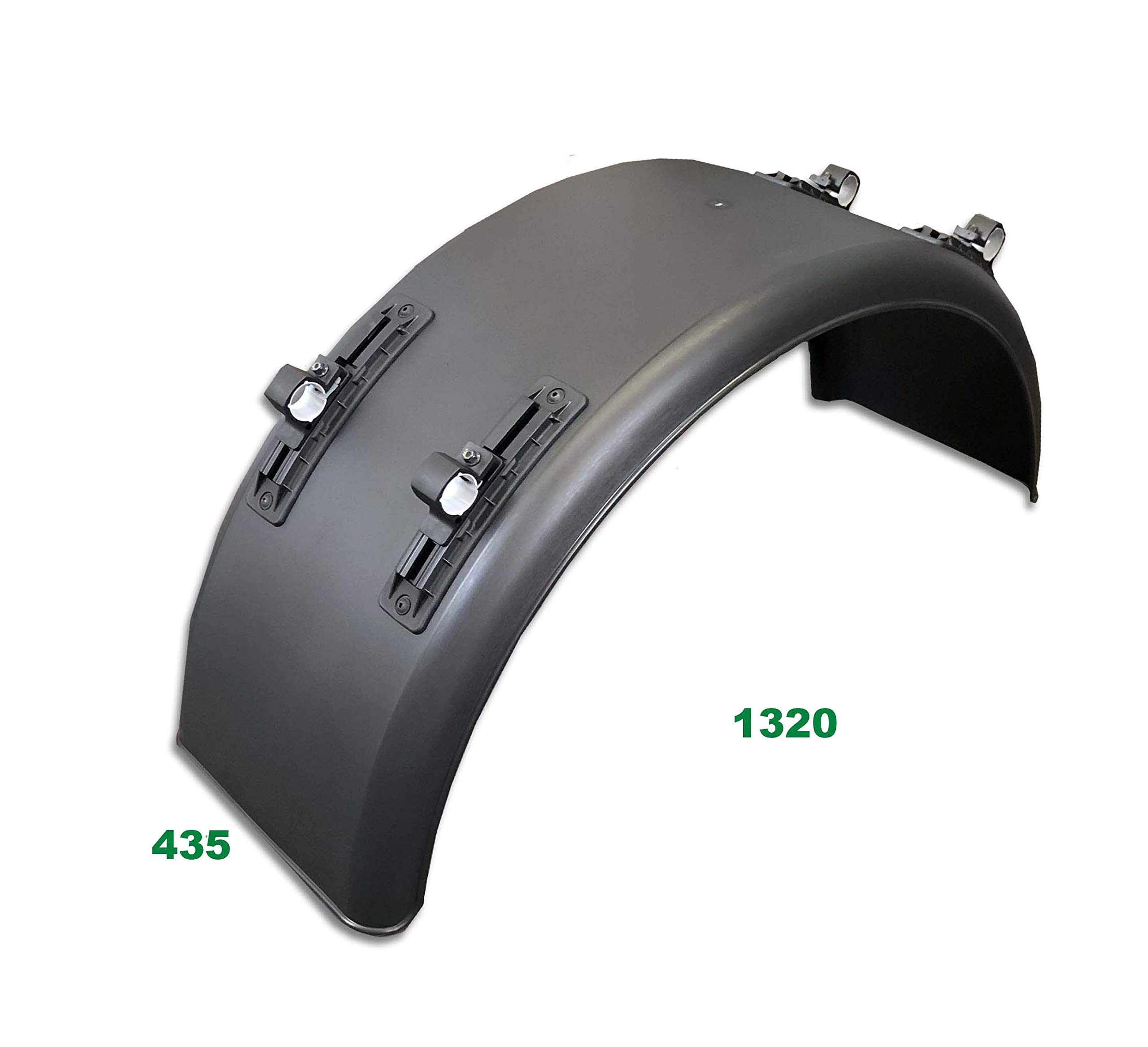 Guardabarros ancho 435 / envergadura 1320 mm con fijación, soporte para remolques de camiones NFZ Trecker