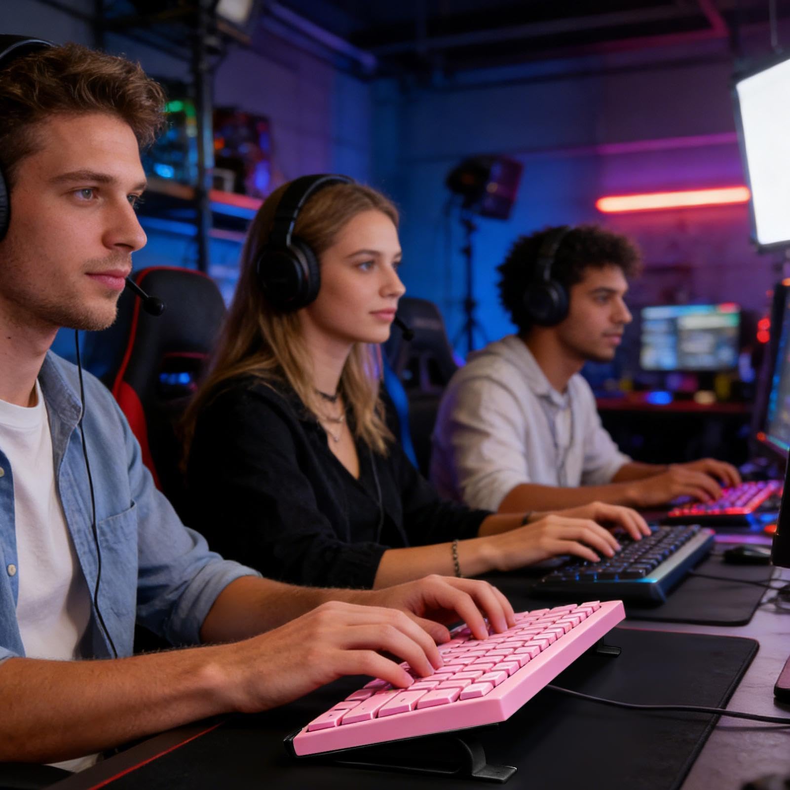 Tastaturständer, ergonomisch, rutschfest, bequem, Schreibtischerhöhung, Desktop-Tastaturständer, für Lehrer, Frauen, Männer, Maus, Telefon, Tippen, Gaming, Büro, Wohnung