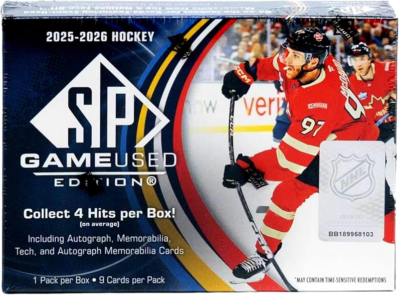 2025/26 Upper Deck SP Game Used Hockey box (9 cards/bx)