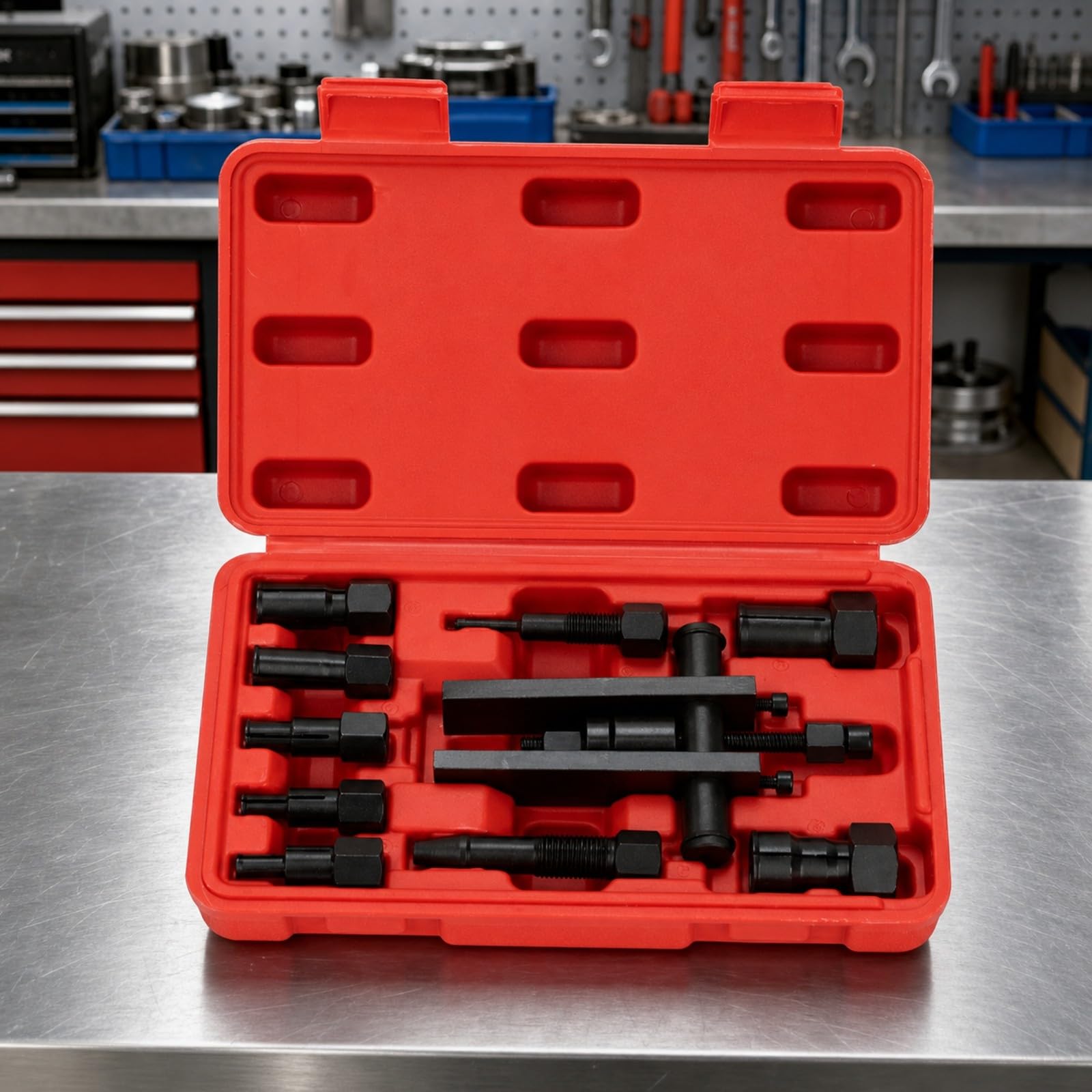 Baoblaze Estrattore per Cuscinetti in Acciaio al Carbonio con Adattatori Intercambiabili per Manutenzione ciclo E Riparazione Meccanica