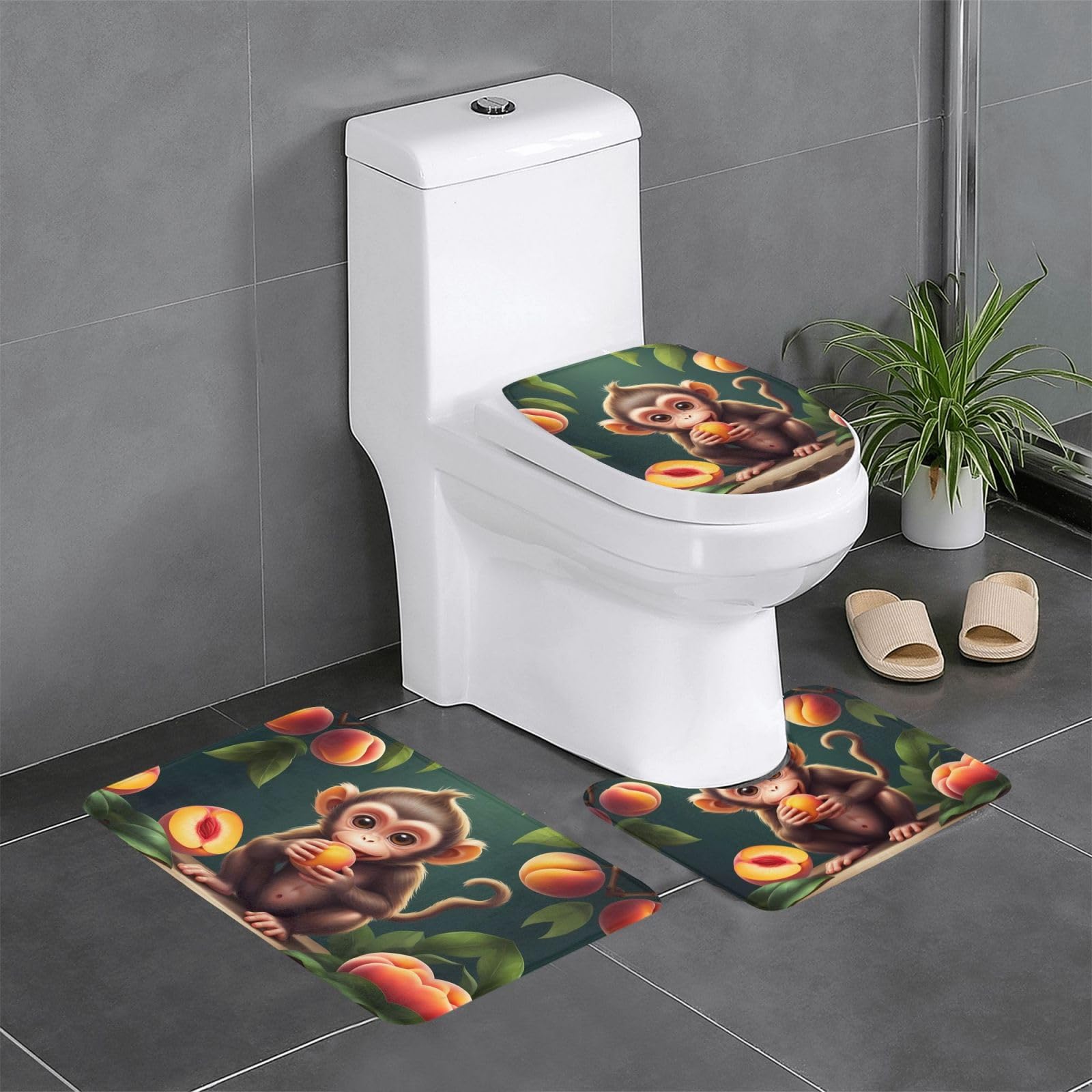 Tapis de salle de bain antidérapants pour éviter les glissades sur le sol des WC