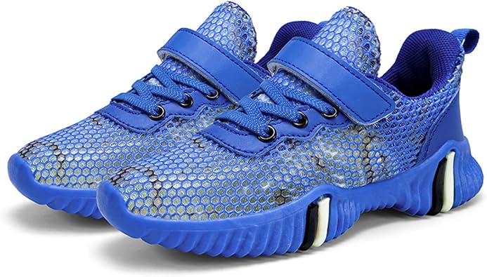 Eliogn Kids Sneakers for Boys Running Shoes Lightweight Breathable Walking Shoes