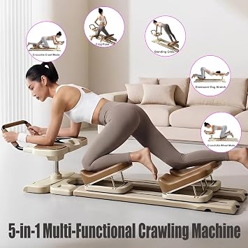 Spine Twist And Stretch Trainer Adjustable Back Stretcher Machine LED Counter Home Exercise Equipment for Lower Back Pain Relief Spine Decompression Leg Stretching & Core Activation