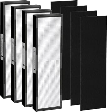 FLT4825 Filter B Replacement Compatible with G-Guardian AC4825 AC4300 AC4800 AC4900 AC4850,4 Filters+4 Carbon Pre Filters