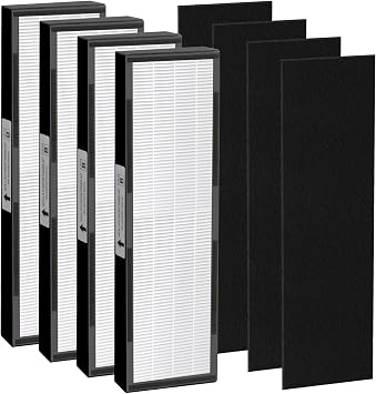 FLT4825 Filter B Replacement Compatible with G-Guardian AC4825 AC4300 AC4800 AC4900 AC4850,4 Filters+4 Carbon Pre Filters