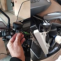 Vista 7 de Lubricador de Cadena Universal para Motocicleta, Engrasador Automático con Control Manual, Parte de Aceite para Moto (Negro)