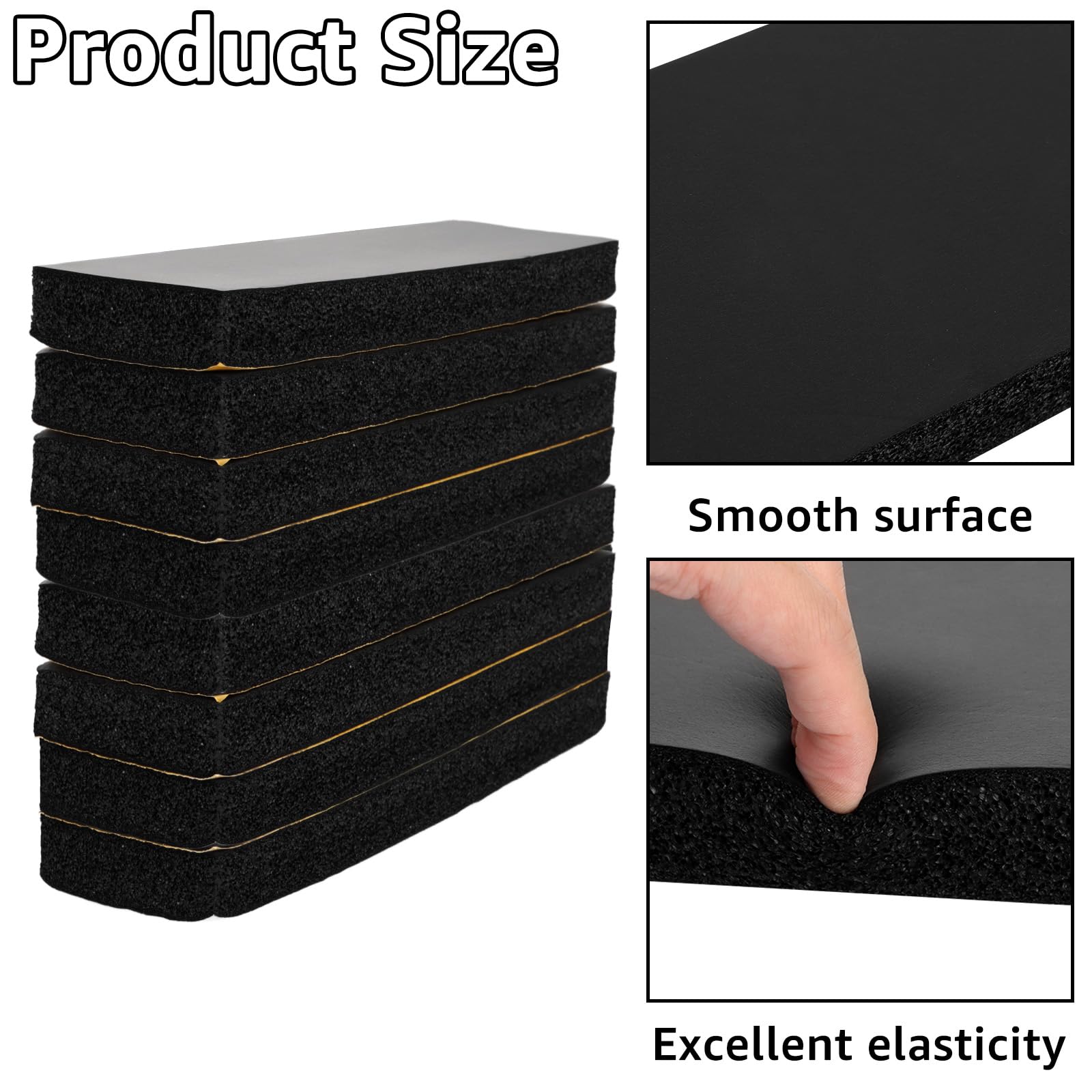 Mousse Protection Garage Spurtar 2 Rouleaux 4m | Autoadhésive, 6,5mm Épaisseur | Anti-Chocs Portières