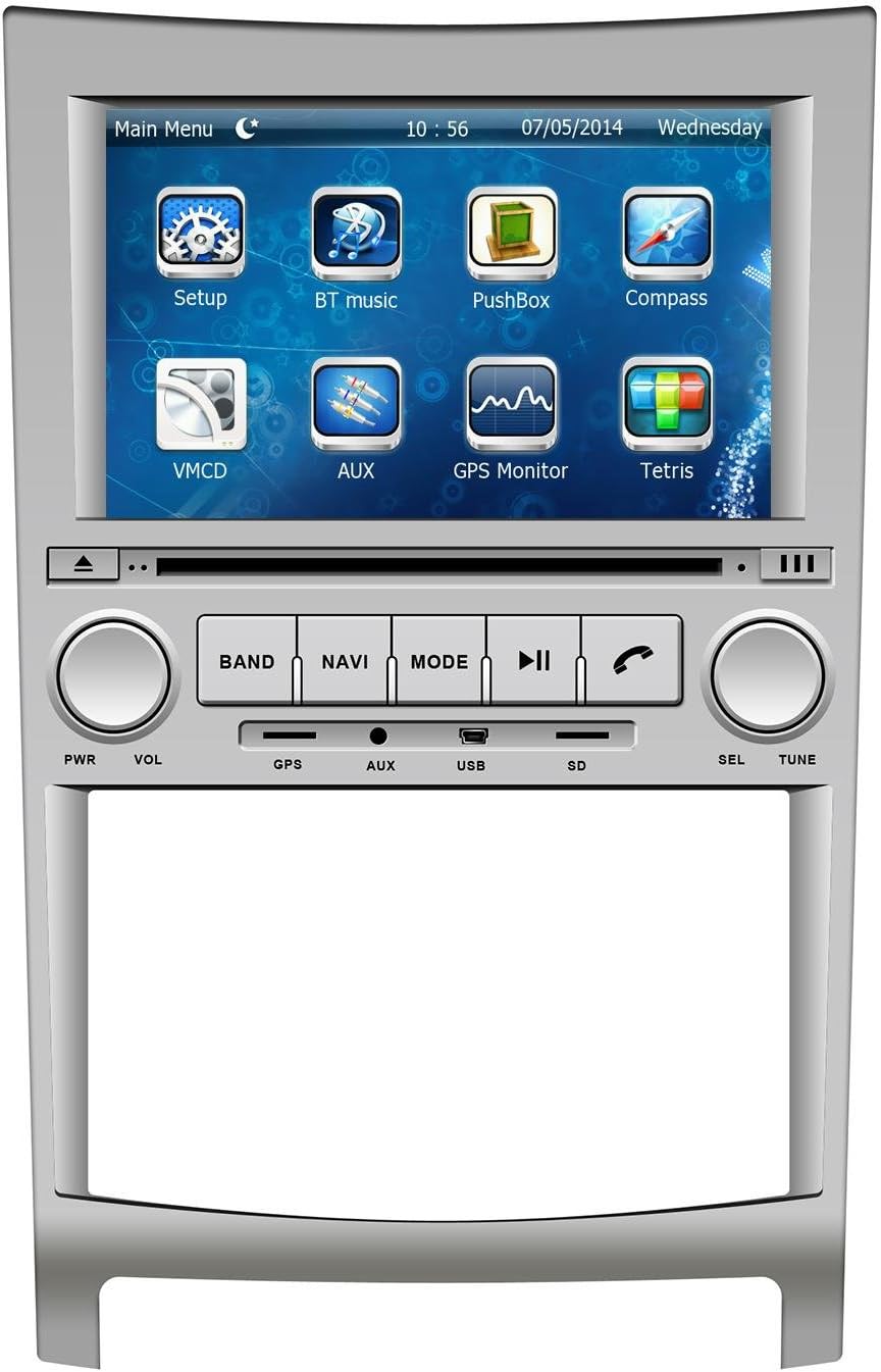 XTTEK 7 inch Touch Screen in dash Car GPS Navigation System for Hyundai Veracruz 2007-2012 DVD Player+Bluetooth SWC+Backup Camera+North America Map