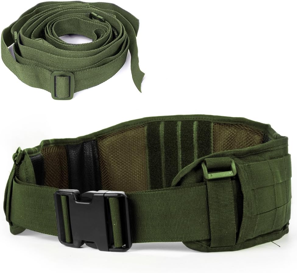 LUUFAN Tactical Belt Security Military Molle Belt Heavy Duty Adjustable with Free Strap For Outdoor Activity