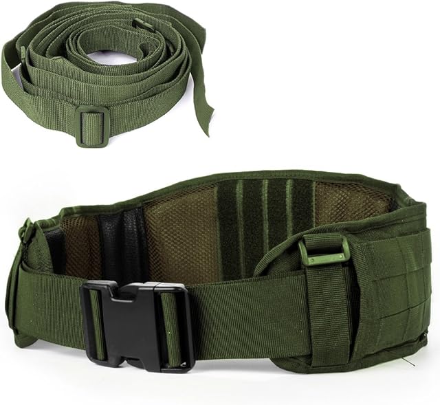 LUUFAN Tactical Belt Security Military Molle Belt Heavy Duty Adjustable with Free Strap For Outdoor Activity