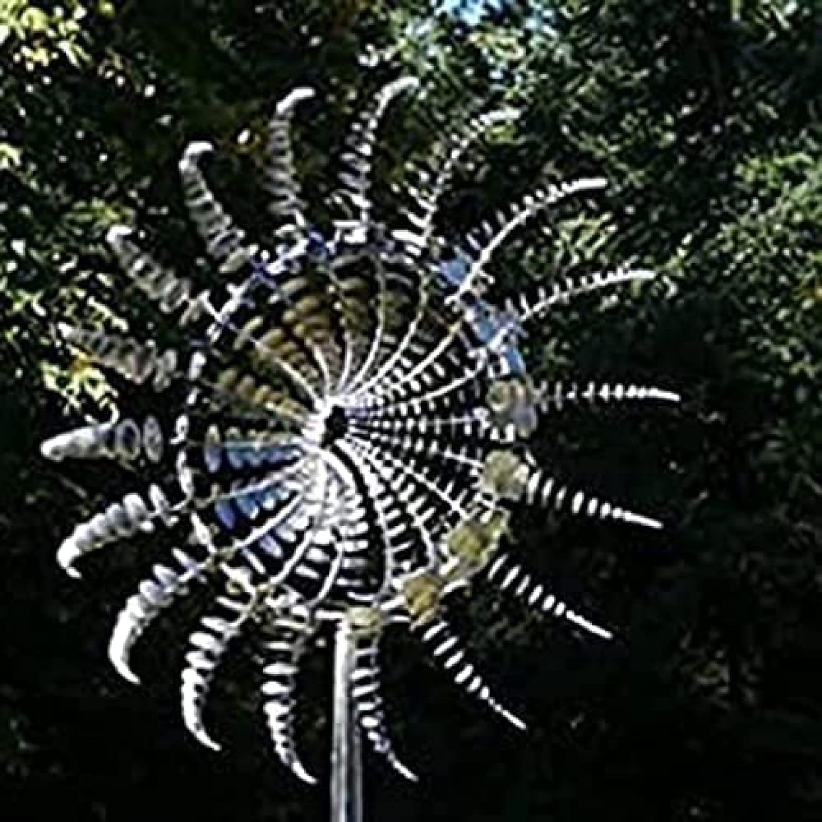 Unikalny I Magiczny Metalowy Wiatrak, 3D Napędzana Wiatrem Rzeźba Kinetyczna, Metalowy Wiatraczek Słoneczny, Trawnik Słoneczny Wiatraczek Na Podwórko I Ogród, Łapacze Wiatru Metalowa Dekoracja Pat