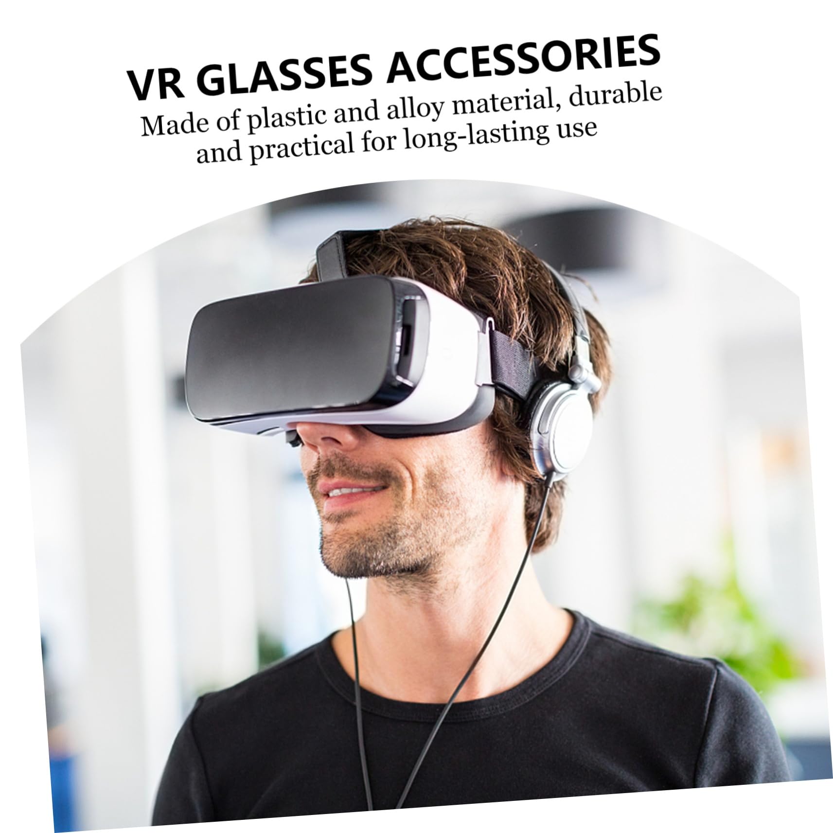 jojofuny 3 Piezas Gafas VR Auriculares Intrauditivos Auriculares con Cable Auriculares con Cable Auriculares Supraaurales Auriculares Intrauditivos Auriculares De Plástico Auricular