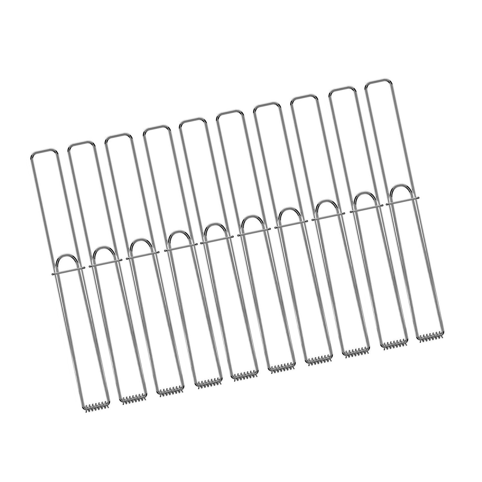 Stainless Steel BBQ Grills Tongs for Vegetables and Meat with Comfortable Nonslip Handle for Outdoor Cooking and Camping Stainless Steel BBQ Tongs for Meat and Vegetables with Handle Outdoor Cooking