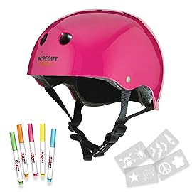 Wipeout Dry Erase Kids Helmet - Ideal for Bike, Skate, Scooter, In-Line Skating and Rollerblading