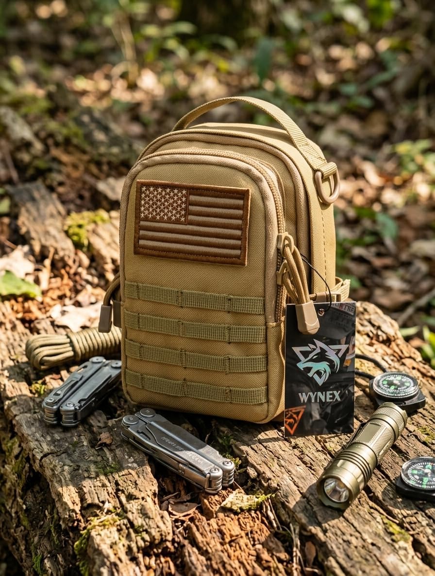 WYNEX Tactical Molle Small Utility Pouch, Police Duty Belt Vest Accessories image 4