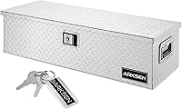 Vista 11 de ARKSEN - Caja de herramientas con cierre de placa de diamante de aluminio resistente de 30 pulgadas, para camioneta, remolque o casa rodante, mango