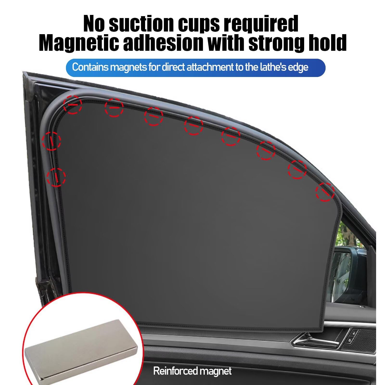 Tendine per Finestrini Auto Magnetico 4 Pezzi Compatibile con Ford Tourneo Courier 2024 Tenda Sole Parasole