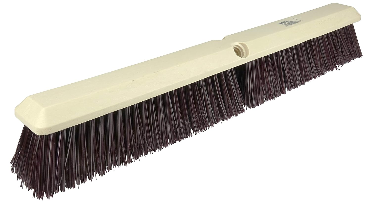 Weiler 42168 Perma-Sweep 24" Block Size, 3" Trim Length, Maroon Polypropylene Fill, Coarse Sweeping Floor Brush