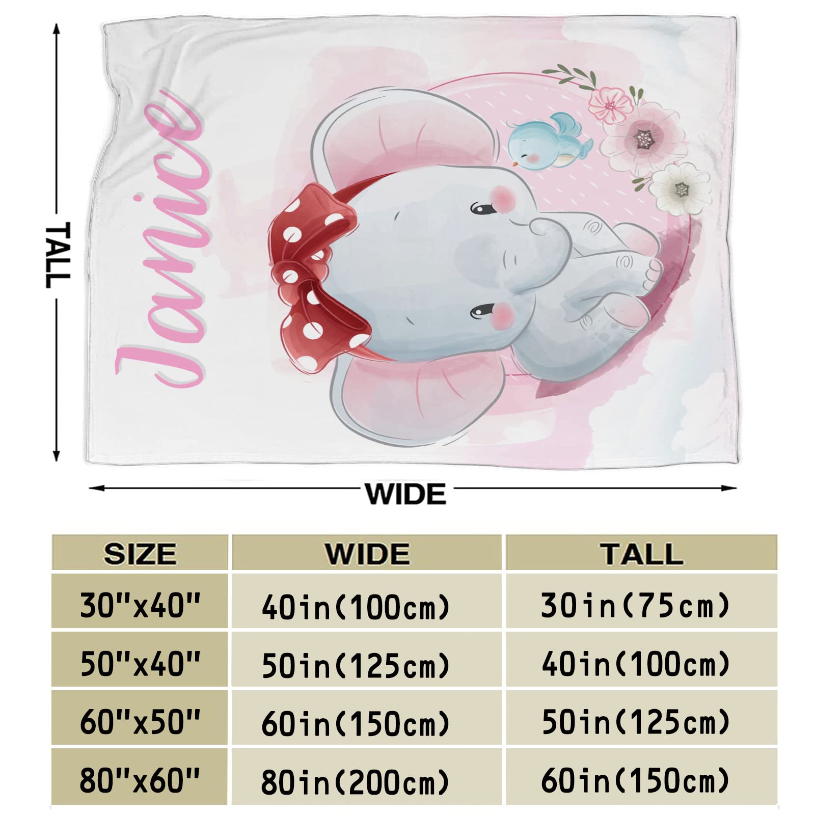 Mantas de bebé personalizadas | Manta de bebé personalizada con nombre | Manta de franela súper suave transpirable para bebé, regalos para recién nacidos (manta de bebé C, 130 x 150 cm)