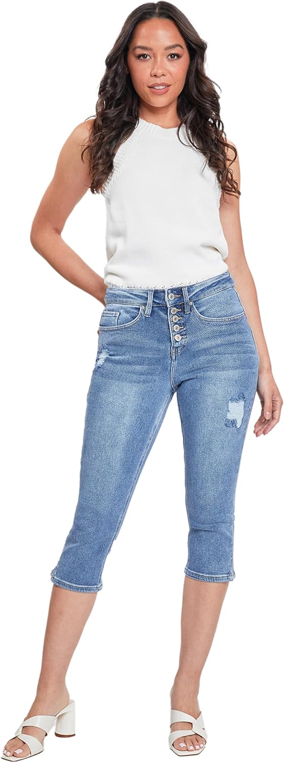 Royalty for Me Womens Royalty for Me Women's Vintage High Rise Capri Jeans - Image 6