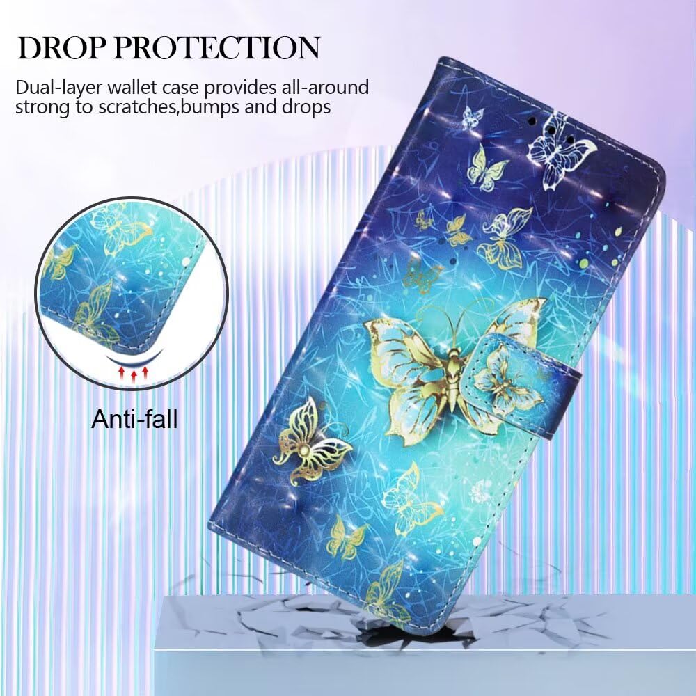 Phone Case For Motorola Moto E14 / G04 / G24 Wallet Case Cat Pattern Pu Leather Rfid Blocking Card Slots Kickstand Shockproof Magnetic Flip Cover Mint - View #3