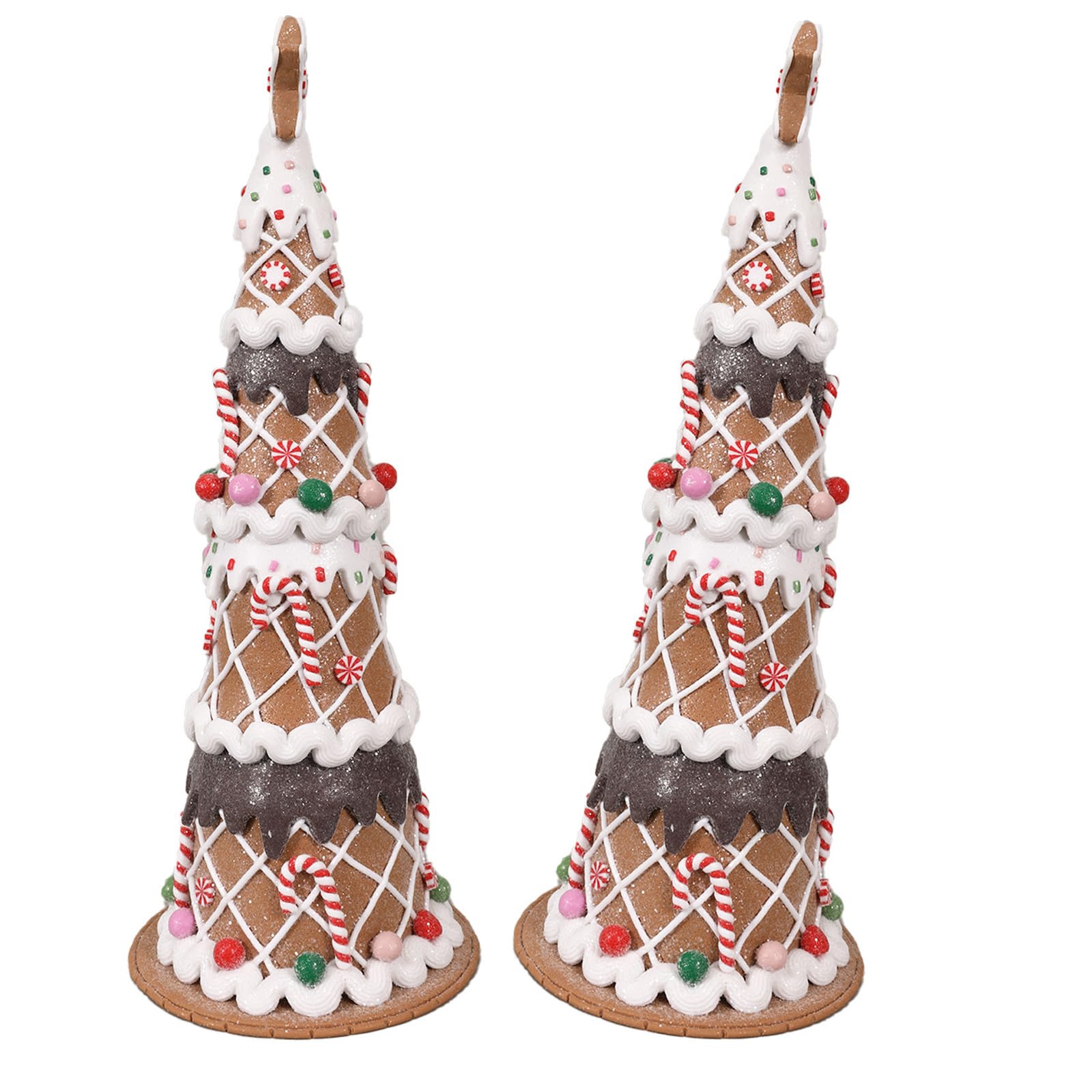 Christmas Tree Tabletop Ornament, PVC Soft Clay Freestanding Holiday Decor for Shelf, Counter, Mantel and Desktop Display Christmas Tabletop Ornament Holiday Shelf Decor Freestanding Tree Display