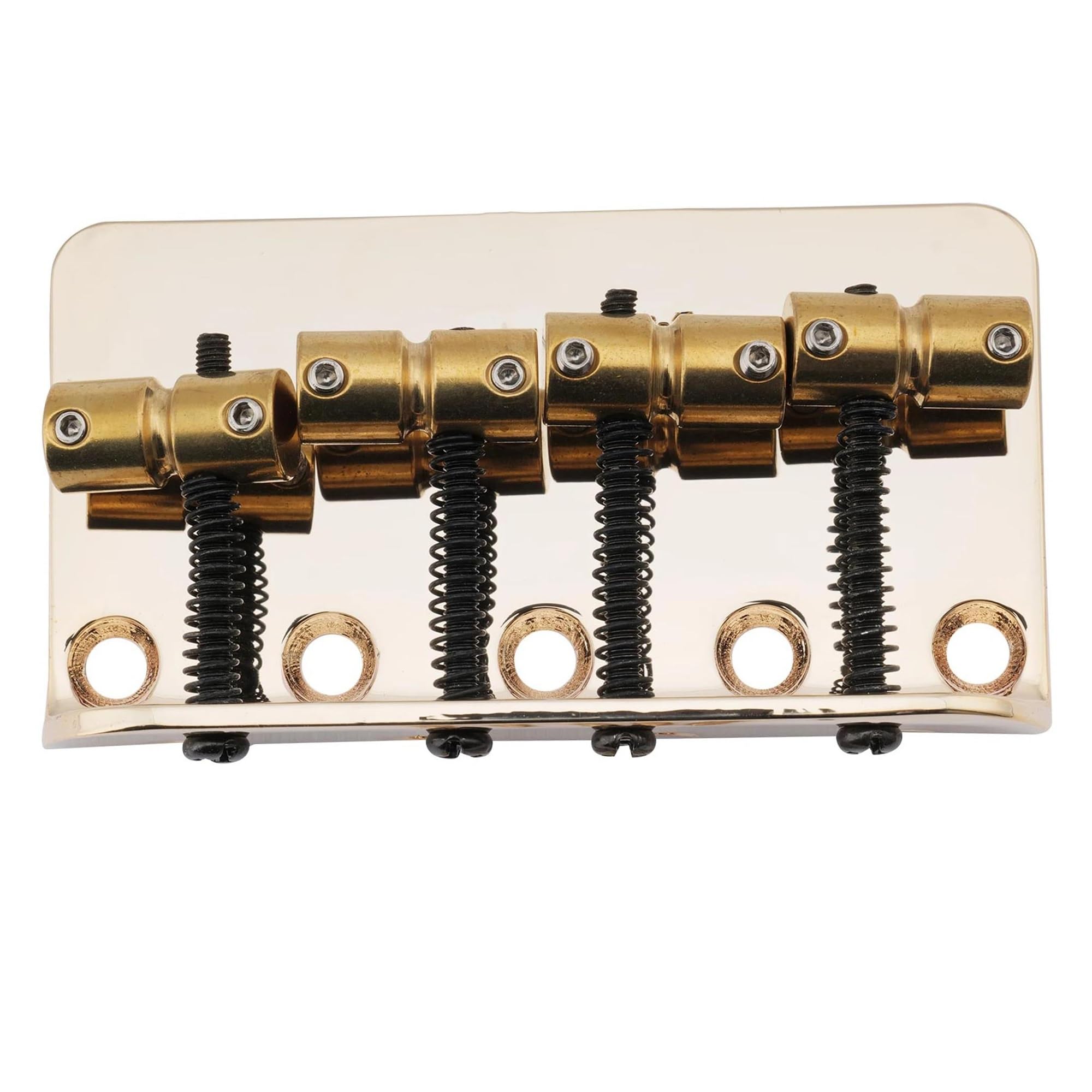 Sillines De Puente Para Bajo De Latón Adecuados Para Accesorios De Instrumentos De 4 Cuerdas | Puente de guitarra(Gold)