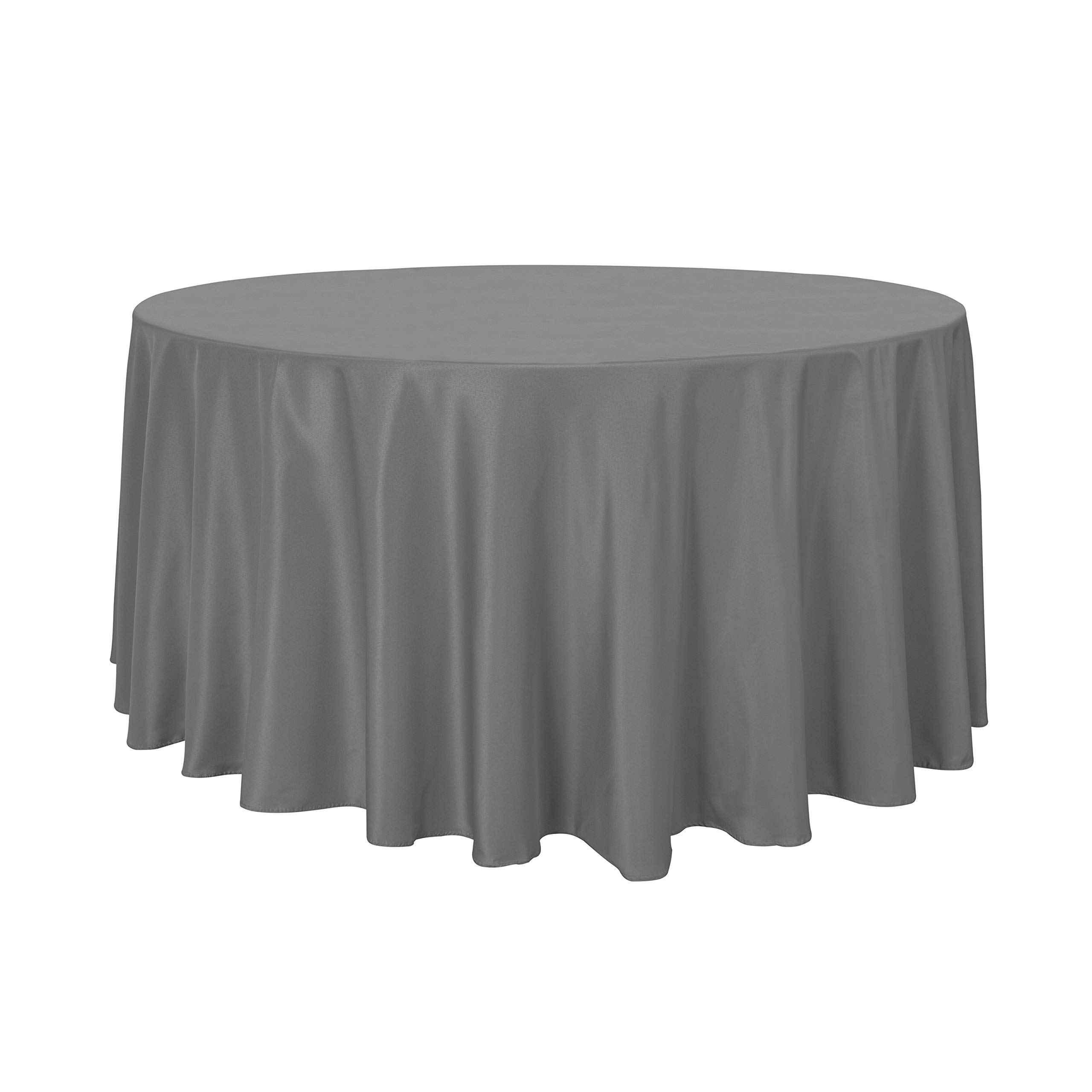 sancua Round Tablecloth - 108 Inch - Water Resistant Spill Proof Washable Polyester Table Cloth Decorative Fabric Table Cover for Dining Tables,
