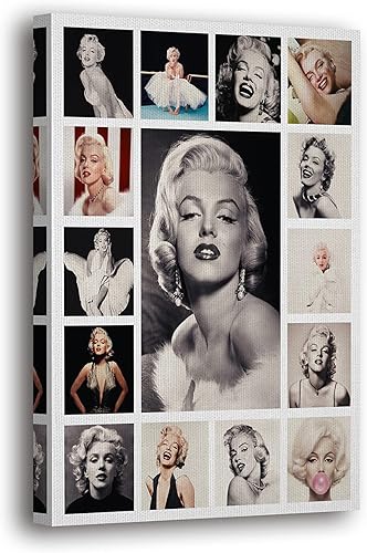 Miniatura 11 de SpiritualHands Marilyn Monroe - Lienzo decorativo para pared y póster – Decoración femenina moderna de maquillaje femenino, impresión de moda