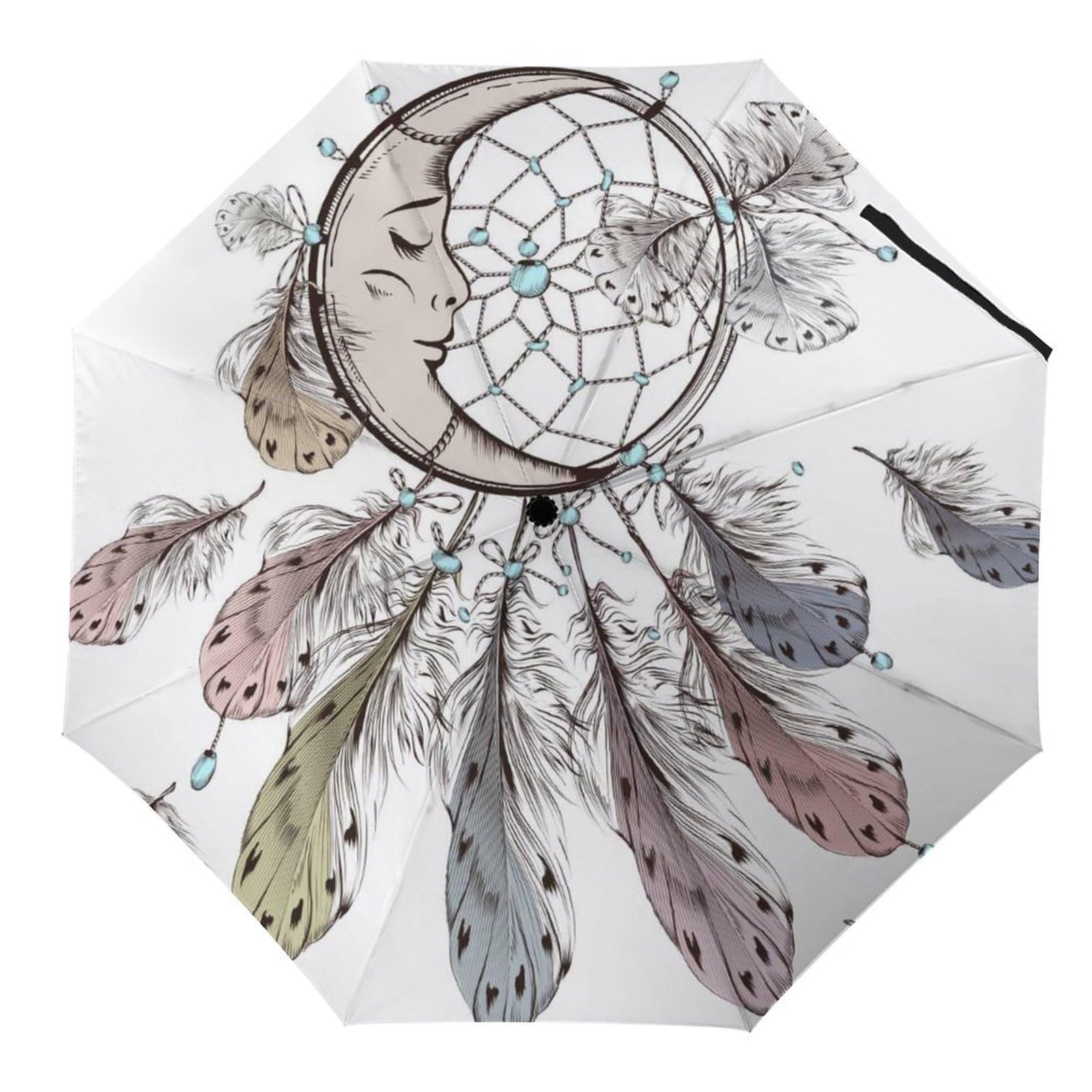 Parapluie pliant à ouverture automatique et structure coupe-vent - 8