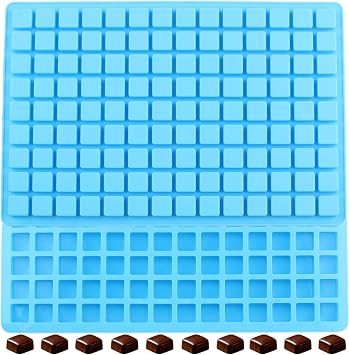 126 Cavity Mini Square Silicone Chocolate Molds Set Of 2