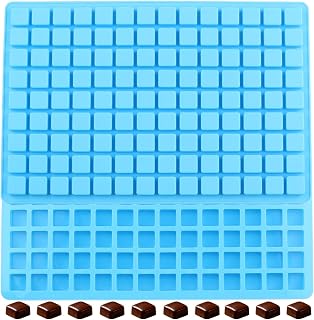 126 Cavity Mini Square Silicone Chocolate Molds Set Of 2