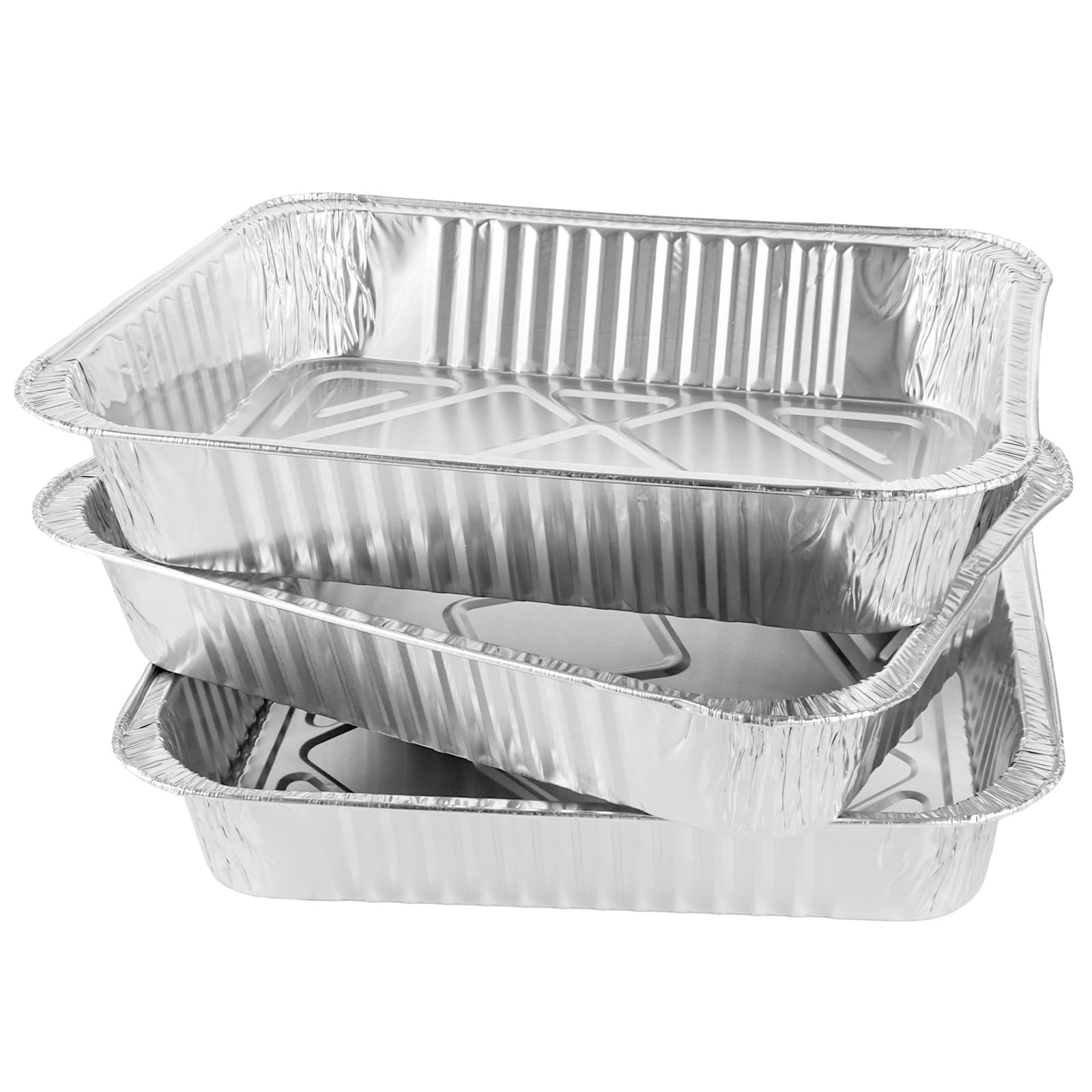 SHUESS Aluschalen 4900ml 370x260x70mm Einweg Alu Grillschalen für Backofen Grill