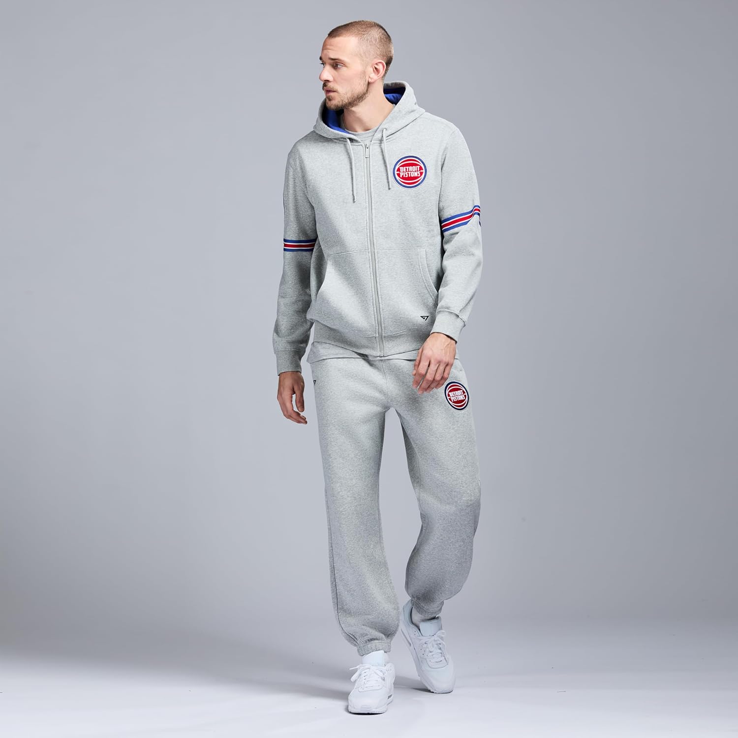 GAME 7 NBA Officially Licensed Men's Long Sleeve Zip Up Hooded Fleece Sweatshirt - Image 3